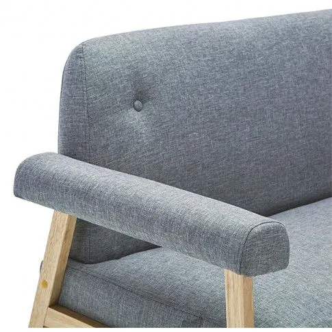 Szczegółowe zdjęcie nr 4 produktu Tapicerowana sofa 3-osobowa Uxis 3G - jasny szary