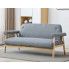 Fotografia Tapicerowana sofa 3-osobowa Eureka 3G - jasny szary z kategorii Tanie kanapy i sofy