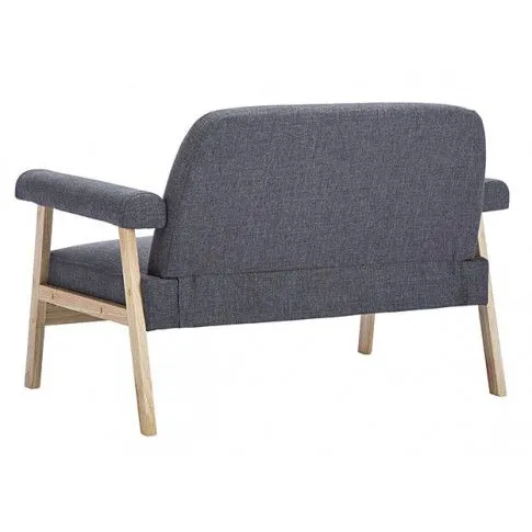 Szczegółowe zdjęcie nr 5 produktu Materiałowa sofa 2-osobowa Uxis 2D - ciemnoszara