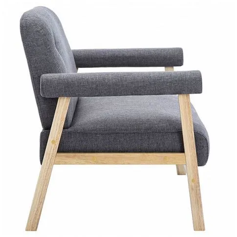 Fotografia Materiałowa sofa 2-osobowa Uxis 2D - ciemnoszara z kategorii Wypoczynki