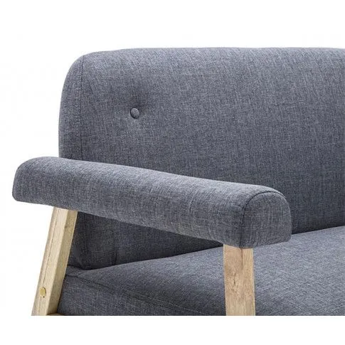 Szczegółowe zdjęcie nr 6 produktu 3-osobowa sofa materiałowa Uxis 3D - ciemnoszara