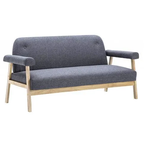 Zdjęcie produktu 3-osobowa sofa materiałowa Eureka 3D - ciemnoszara.