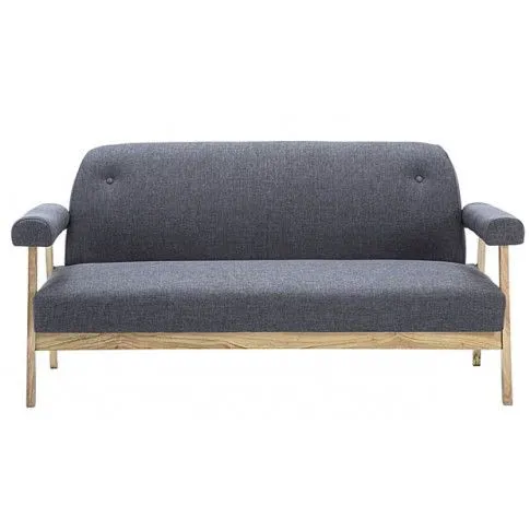 Szczegółowe zdjęcie nr 4 produktu 3-osobowa sofa materiałowa Uxis 3D - ciemnoszara