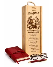 Skrzynka na wino dla babci, dziadka z dowolnym grawerem - Erseco w sklepie Edinos.pl