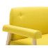 Szczegółowe zdjęcie nr 5 produktu Sofa 2-osobowa materiałowa Eureka 2Y - żółta