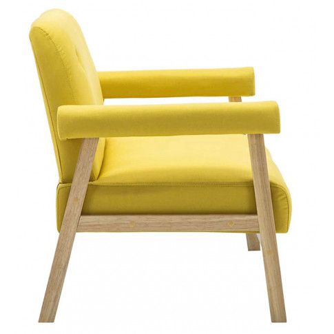 Szczegółowe zdjęcie nr 10 produktu Sofa 2-osobowa materiałowa Eureka 2Y - żółta