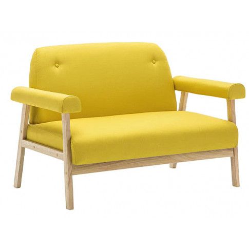 Zdjęcie produktu Sofa 2-osobowa materiałowa Eureka 2Y - żółta.