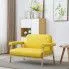 Fotografia Sofa 2-osobowa materiałowa Uxis 2Y - żółta z kategorii Wypoczynki