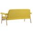 Szczegółowe zdjęcie nr 6 produktu Tapicerowana sofa 3-osobowa Eureka 3Y - żółta
