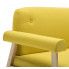 Szczegółowe zdjęcie nr 4 produktu Tapicerowana sofa 3-osobowa Eureka 3Y - żółta