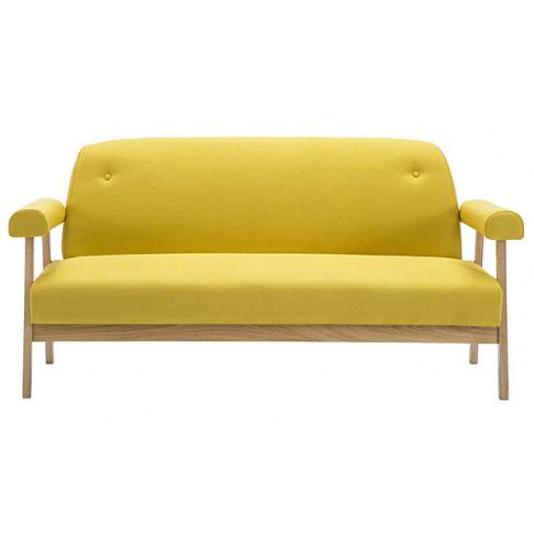 Szczegółowe zdjęcie nr 5 produktu Tapicerowana sofa 3-osobowa Eureka 3Y - żółta