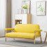 Fotografia Tapicerowana sofa 3-osobowa Eureka 3Y - żółta z kategorii Kanapy i sofy
