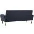 Ciemnoszara sofa pikowana Anita 3Q