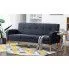 Ciemnoszara sofa pikowana Anita 3Q