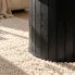 Szczegółowe zdjęcie nr 5 produktu Stolik kawowy NUBO Czarny 60 cm okrągły ryflowany ze schowkiem 60x60x45 cm