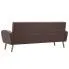 Elegancka sofa pikowana Anita 3Q, brązowa