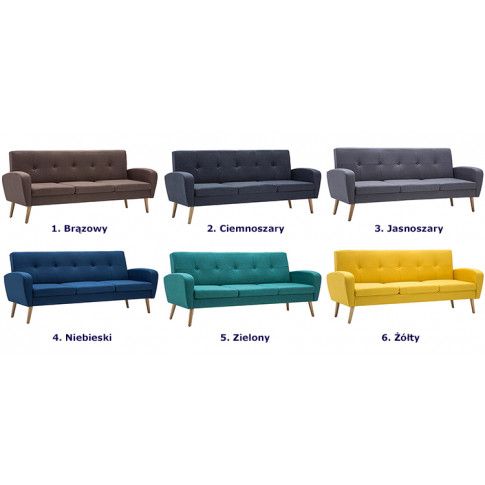 Sofa pikowana Anita 3Q - kolory