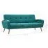 Zielona sofa pikowana Anita 3Q