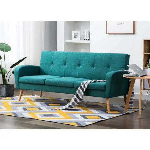 Zielona sofa pikowana Anita 3Q