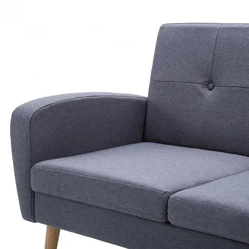 Jasnoszara sofa pikowana Anita 3Q