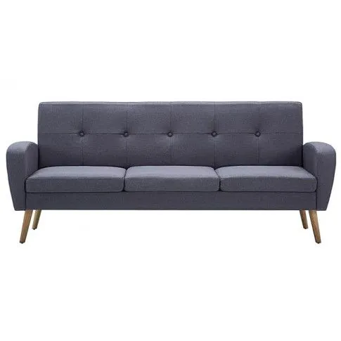 Jasnoszara sofa pikowana Anita 3Q