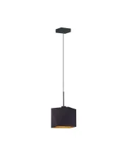 Czarna geometryczna lampa wisząca - EX418-Alo w sklepie Edinos.pl