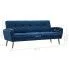 Niebieska sofa pikowana Anita 3Q 