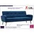 Niebieska sofa pikowana Anita 3Q 