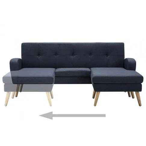 Szczegółowe zdjęcie nr 10 produktu Narożnik z leżanką ciemnoszary - Umberro 4Q