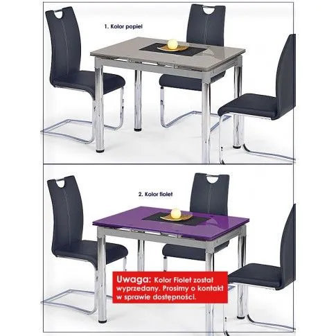 Zdjęcie rozkładany czarny stół szklany Grazo | Edinos.pl