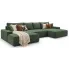 Zielona narożna sofa w litere u Tarisso 4X