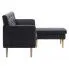 Szczegółowe zdjęcie nr 7 produktu Tapicerowana pikowana sofa Kova 2D - ciemnoszara