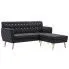 Zdjęcie produktu Tapicerowana pikowana sofa Kova 2D - ciemnoszara.