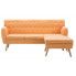 Fotografia Tapicerowana pikowana sofa Larisa 2P - brzoskwiniowa z kategorii Kanapy i sofy