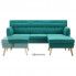 Fotografia Tapicerowana pikowana sofa Larisa 2G - zielona z kategorii Salon
