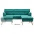 Fotografia Tapicerowana pikowana sofa Larisa 2G - zielona z kategorii Salon