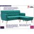 Zdjęcie tapicerowana pikowana sofa Larisa 2G - zielona - sklep Edinos.pl