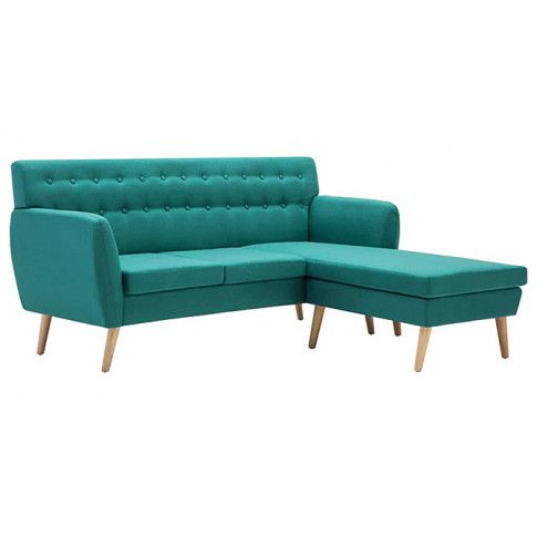Zdjęcie produktu Tapicerowana pikowana sofa Larisa 2G - zielona.