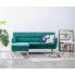 Szczegółowe zdjęcie nr 4 produktu Tapicerowana pikowana sofa Larisa 2G - zielona