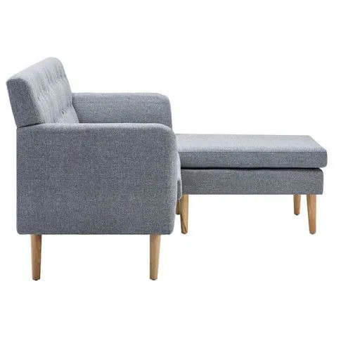 Fotografia Tapicerowana pikowana sofa Kova 2L - jasny szary z kategorii Salon