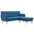 Zdjęcie produktu Tapicerowana pikowana sofa Larisa 2B - niebieska.