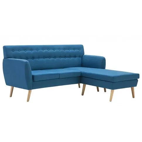 Zdjęcie produktu Tapicerowana pikowana sofa Larisa 2B - niebieska.