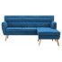 Fotografia Tapicerowana pikowana sofa Larisa 2B - niebieska z kategorii Kanapy i sofy