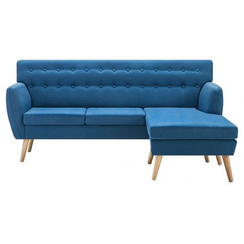 Fotografia Tapicerowana pikowana sofa Larisa 2B - niebieska z kategorii Salon