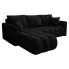 Czarna szenilowa sofa narożna Daliver 4X