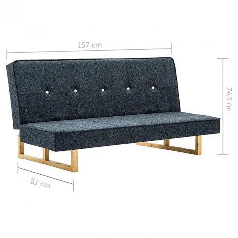 Szczegółowe zdjęcie nr 8 produktu Nowoczesna rozkładana kanapa Margot – ciemnoszara