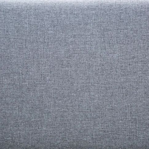 Szczegółowe zdjęcie nr 5 produktu Efektowne tapicerowane łóżko Welles – jasnoszare
