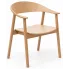 Gięte krzesło retro Leppo dąb naturalny