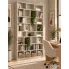 kaszmirowa nowoczesna biblioteczka Otieni w biurze