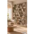 Skandynawski salon z regalem na całą ścianę Eliene kaszmir